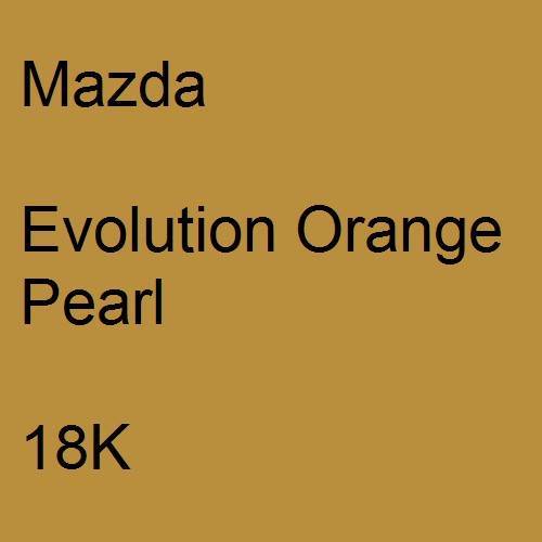 Mazda, Evolution Orange Pearl, 18K.